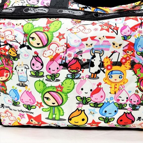 RARE XL Tokidoki LeSportsac Weekender Duffle Bag Purse 1st Edition 22" - Picture 1 of 13